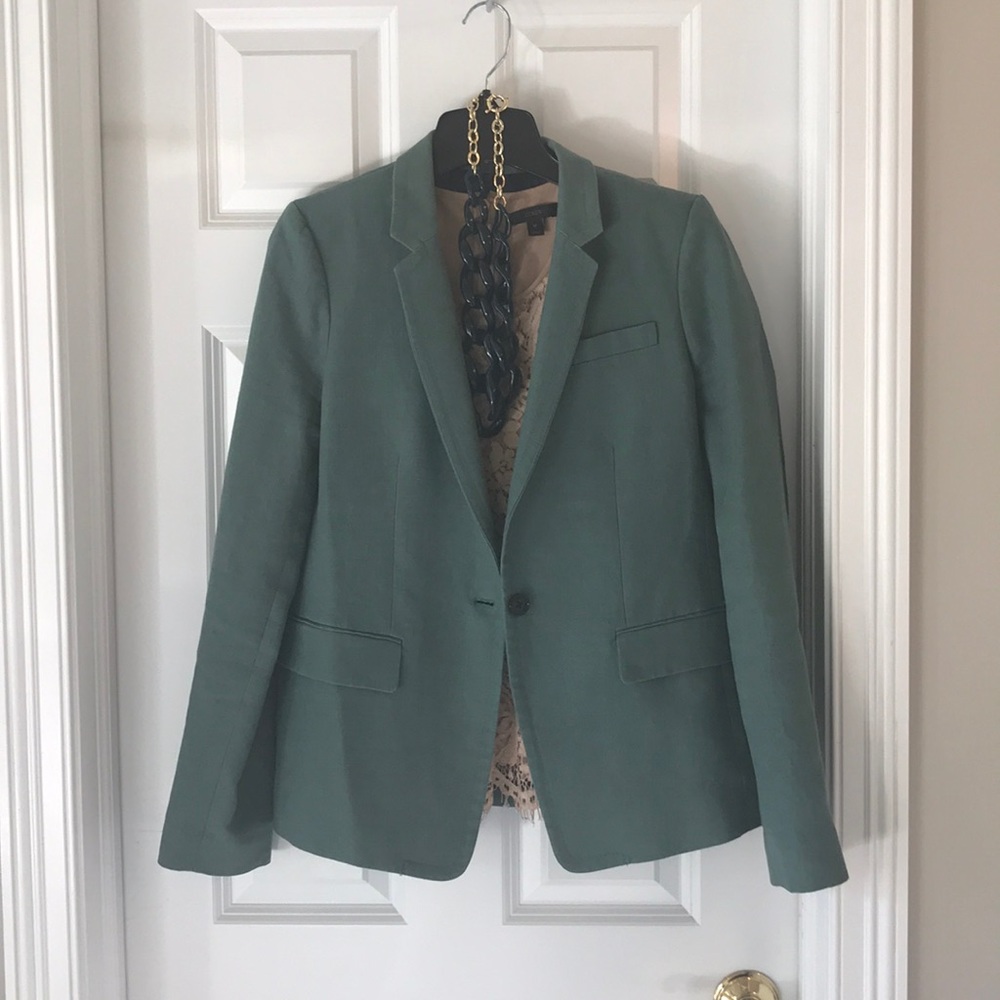 Light green / teal blazer for JCrew.